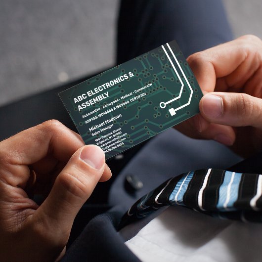Elektronikmontage Visitenkarte