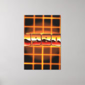 Elektronisch 1980 leinwanddruck (Vorderseite)