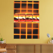 Elektronisch 1980 leinwanddruck (Insitu (Wohnzimmer))