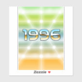 Elektronisch 1996 aufkleber (Blatt)