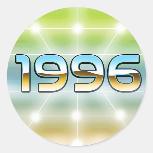 Elektronisch 1996 runder aufkleber (Vorderseite)