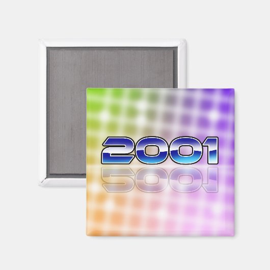 Elektronisch 2001 magnet (Vorderseite/Rückseite)