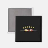 Elektronische Bauelemente Magnet (Vorderseite/Rückseite)