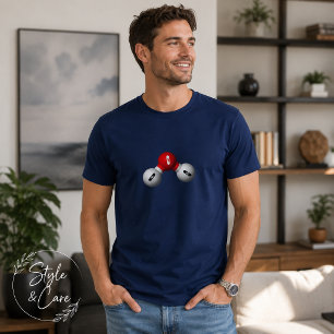 Elektronische Bindung von Wasser- Navy Blaues Herr T-Shirt