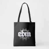 Elektronische Body Music EBM Buchstaben V3 grau Tasche (Vorderseite)