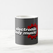 Elektronische Body Music EBM-Schrift Kaffeetasse (Mittel)