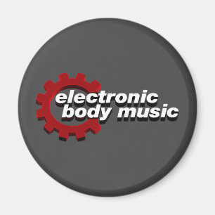 Elektronische Body Music EBM-Schrift Magnet