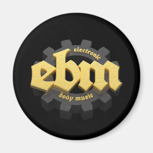 Elektronische Body Music EBM-Schrift V3 Magnet