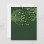 Elektronische Computerplatine Bar Mitzvah Save The Date (Rückseite)