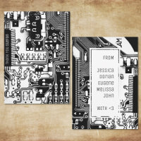 Elektronische gedruckte Schaltung in Schwarzweiß-L