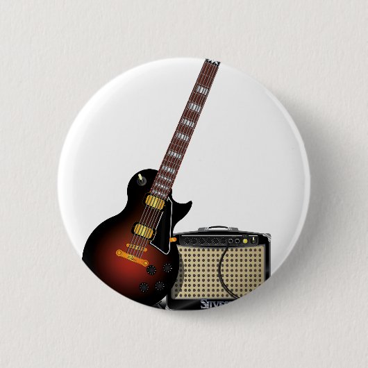 Elektronische Gitarre Button (Vorderseite)