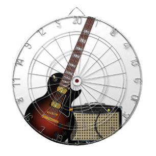 Elektronische Gitarre und Amp Dartscheibe
