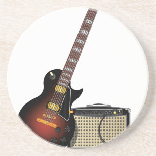 Elektronische Gitarre und musikalische Amp Untersetzer