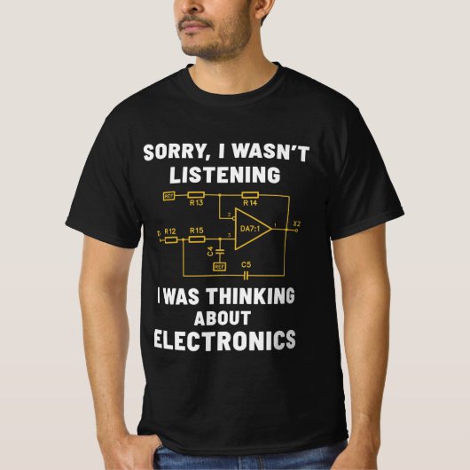 Elektronische Ingenieurbücher Electric Geek Funny T-Shirt (Vorderseite)