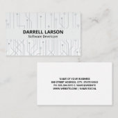 Elektronische Knoten | Kreuzung Visitenkarte (Vorne/Hinten)