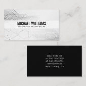 Elektronische Komponenten der Schaltplatine Visitenkarte (Vorne/Hinten)