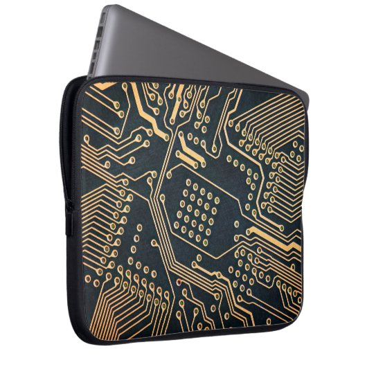 Elektronische Komponenten, nahe Computerkarte, gra Laptopschutzhülle (Vorne Rechts)