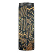 Elektronische Komponenten, nahe Computerkarte, gra Thermosbecher (Rückseite)