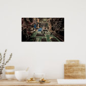 Elektronische Landschaft Poster (Küche)