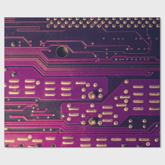 Elektronische Leiterplatte abstrakt Hintergrund. C Geschenkpapier (Flach)