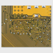 elektronische Leiterplatte als abstrakter Hintergr Geschenkpapier (Flach)