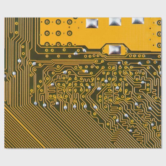elektronische Leiterplatte als abstrakter Hintergr Geschenkpapier (Flach)