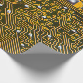 elektronische Leiterplatte als abstrakter Hintergr Geschenkpapier (Ecke)