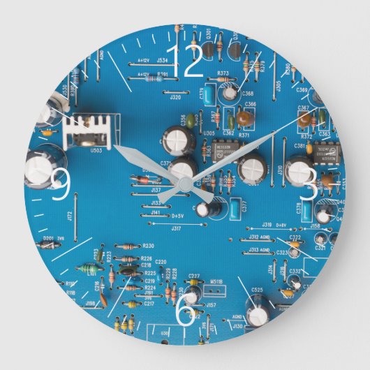 Elektronische Leiterplatte Große Wanduhr (Vorderseite)