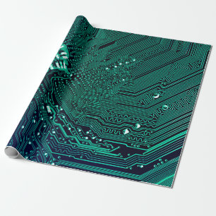 Elektronische Leiterplatte Hintergrund, abstrakt, Geschenkpapier