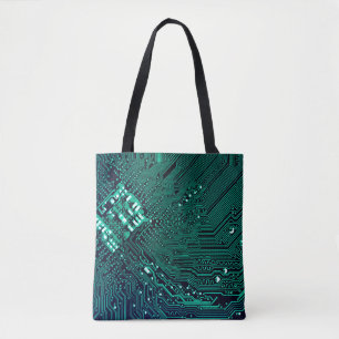 Elektronische Leiterplatte Hintergrund, abstrakt, Tasche