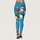 Elektronische Leiterplatte Leggings (Rückseite)