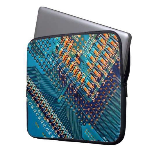 Elektronische Leiterplatte nah. Computer, Semico Laptopschutzhülle (Vorderseite Links)