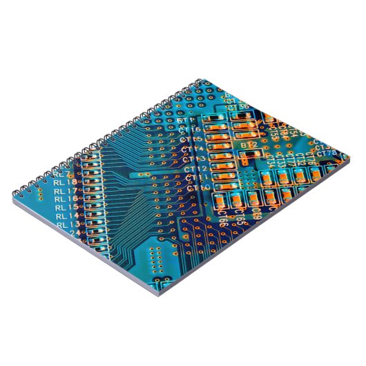 Elektronische Leiterplatte nah. Computer, Semico Notizblock (Linke Seite)