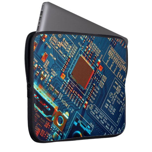 Elektronische Leiterplatte nah. elektronisch,mikro Laptopschutzhülle (Vorne Rechts)