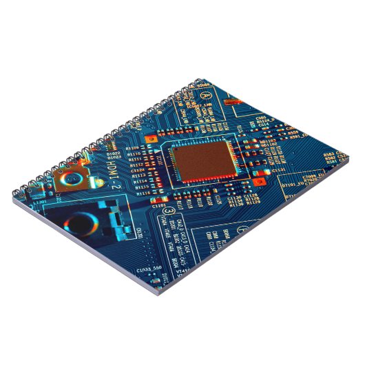 Elektronische Leiterplatte nah. elektronisch,mikro Notizblock (Linke Seite)