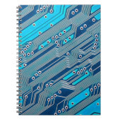 Elektronische Leiterplatte nah Notizblock (Vorderseite)