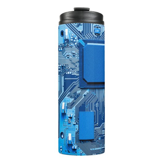 Elektronische Leiterplatte nah Thermosbecher (Vorderseite)