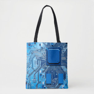 Elektronische Leiterplatte Nahaufnahme. Schaltung, Tasche
