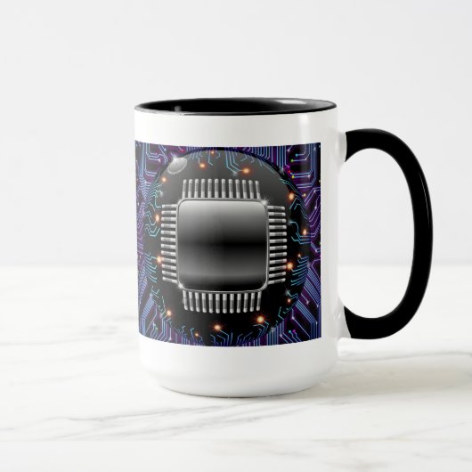 Elektronische Motherboard-Stromkreis-Tasse Tasse (Rechts)