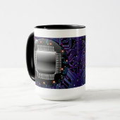 Elektronische Motherboard-Stromkreis-Tasse Tasse (Vorderseite Links)