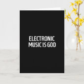 Elektronische Musik Karte (Gelbe Blume)