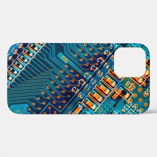 Elektronische Platine nah. Computer, Semico Case-Mate iPhone Hülle (Rückseite (Horizontal))