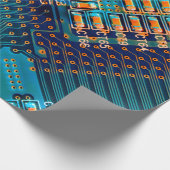 Elektronische Platine nah. Computer, Semico Geschenkpapier (Ecke)