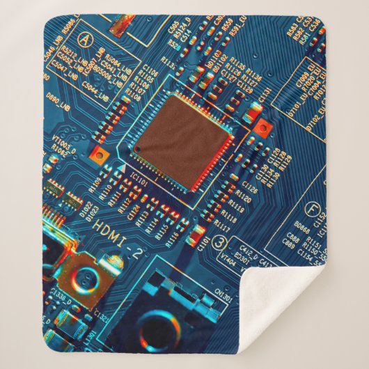 Elektronische Platine nah. elektronisch,mikr Sherpadecke (Vorderseite)