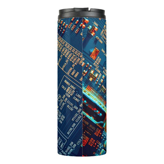 Elektronische Platine nah. elektronisch,mikr Thermosbecher (Rückseite)