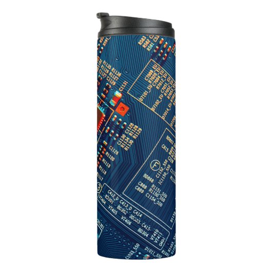 Elektronische Platine nah. elektronisch,mikr Thermosbecher (Nach rechts gedreht)