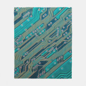 Elektronische Platine nah. Hintergrund, bob Fleecedecke (Vorderseite)