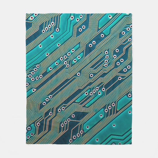 Elektronische Platine nah. Hintergrund, bob Fleecedecke (Vorderseite)