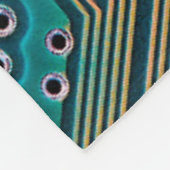 Elektronische Platine nah. Hintergrund, bob Fleecedecke (Ecke)