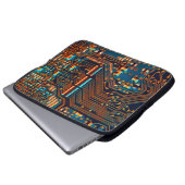 Elektronische Platine nah. Hintergrund, bob Laptopschutzhülle (Vorne Knopf)